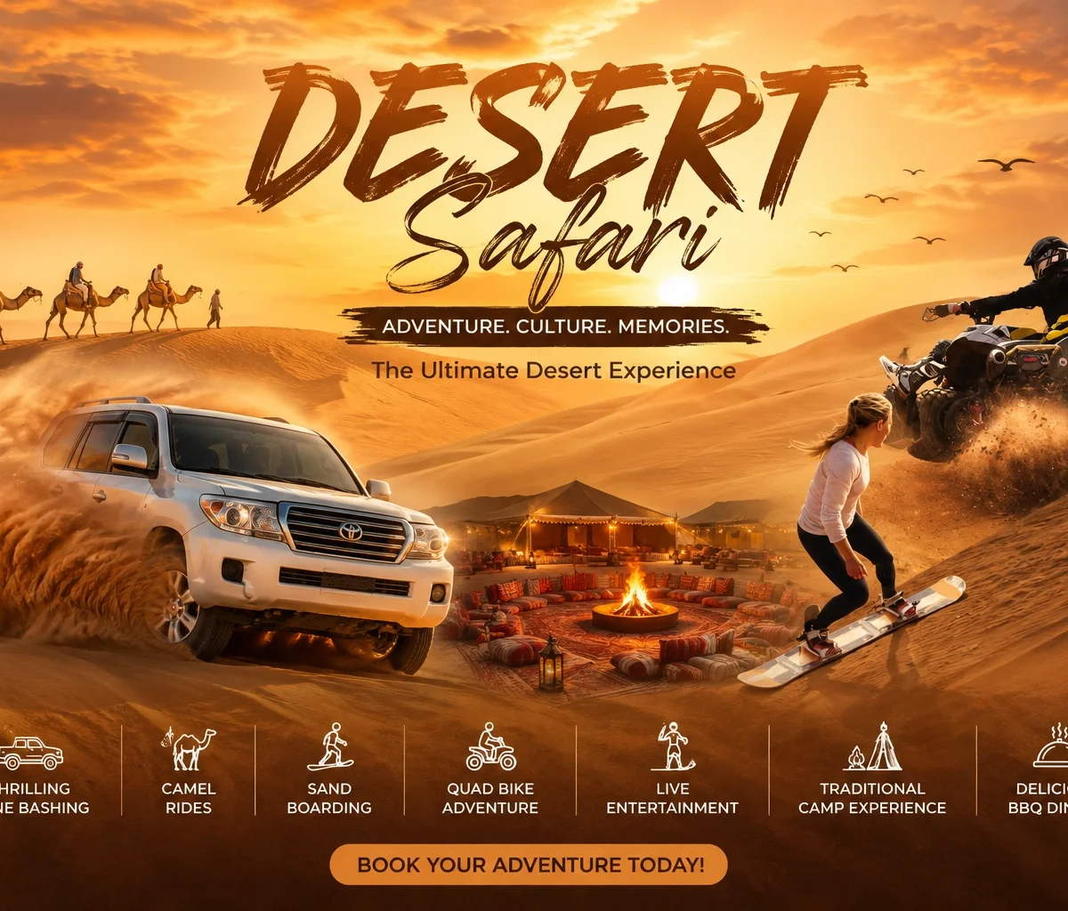 Abu Dhabi Standard Desert Safari (Private)